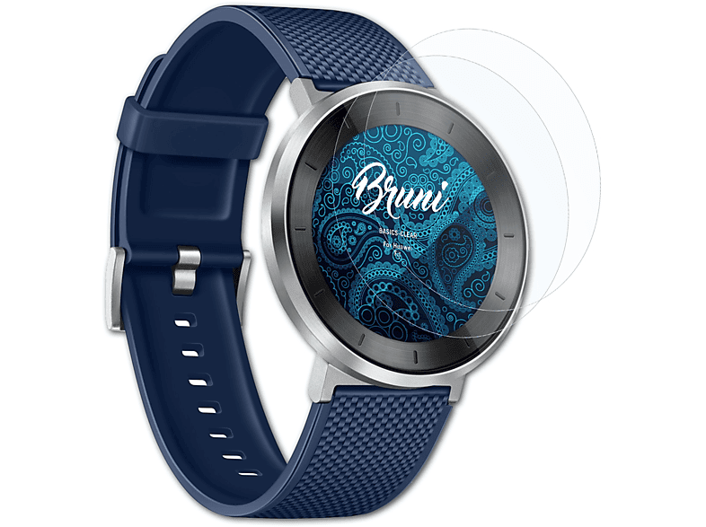 BRUNI 2x Basics-Clear Schutzfolie(für Huawei Fit) | Smartwatch Schutzfolien & Gläser