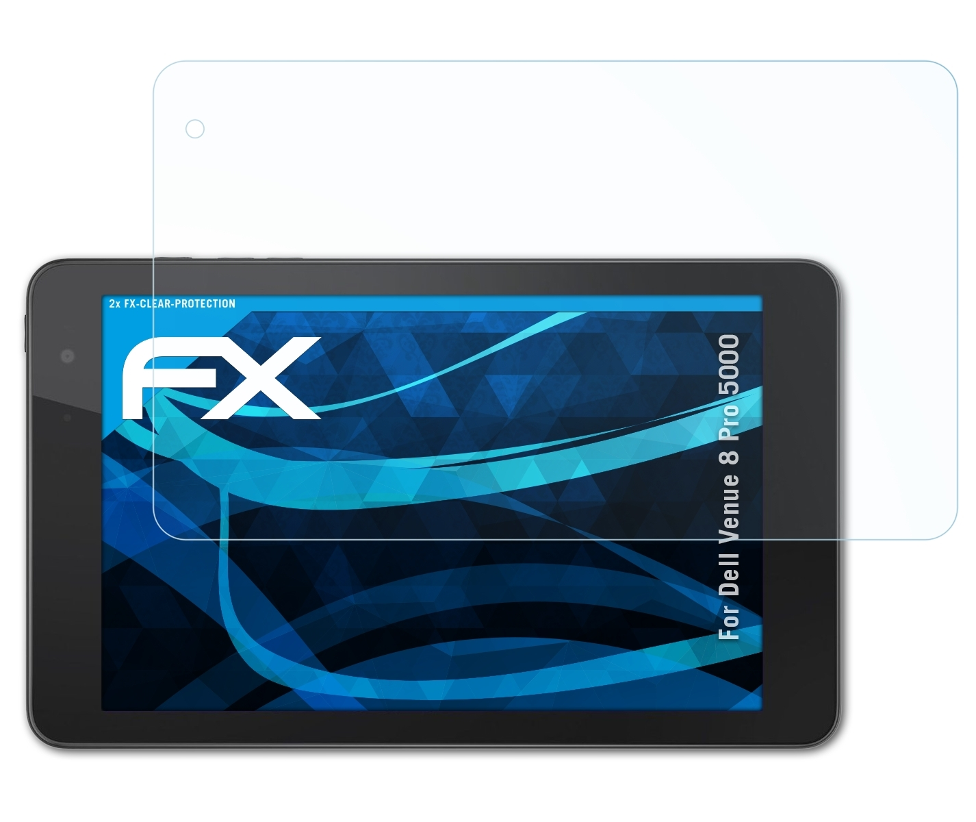 ATFOLIX FX-Clear Dell Displayschutz(für Venue 5000) 2x 8 Pro