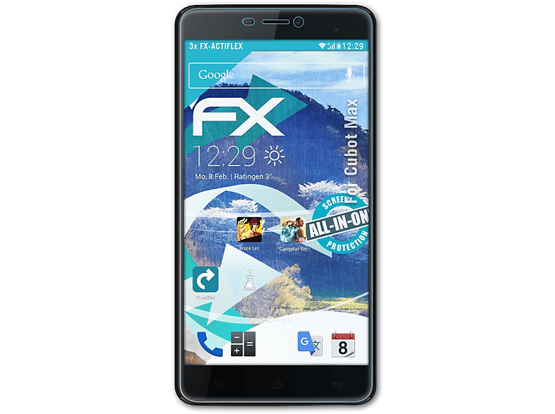 FX-ActiFleX Max) 3x Cubot Displayschutz(für ATFOLIX