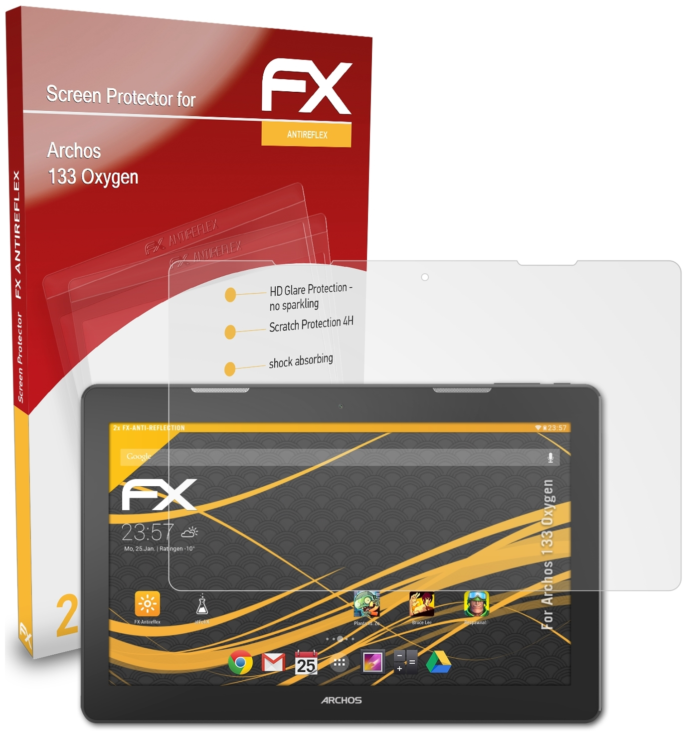 Displayschutz(für 2x Archos Oxygen) FX-Antireflex ATFOLIX 133