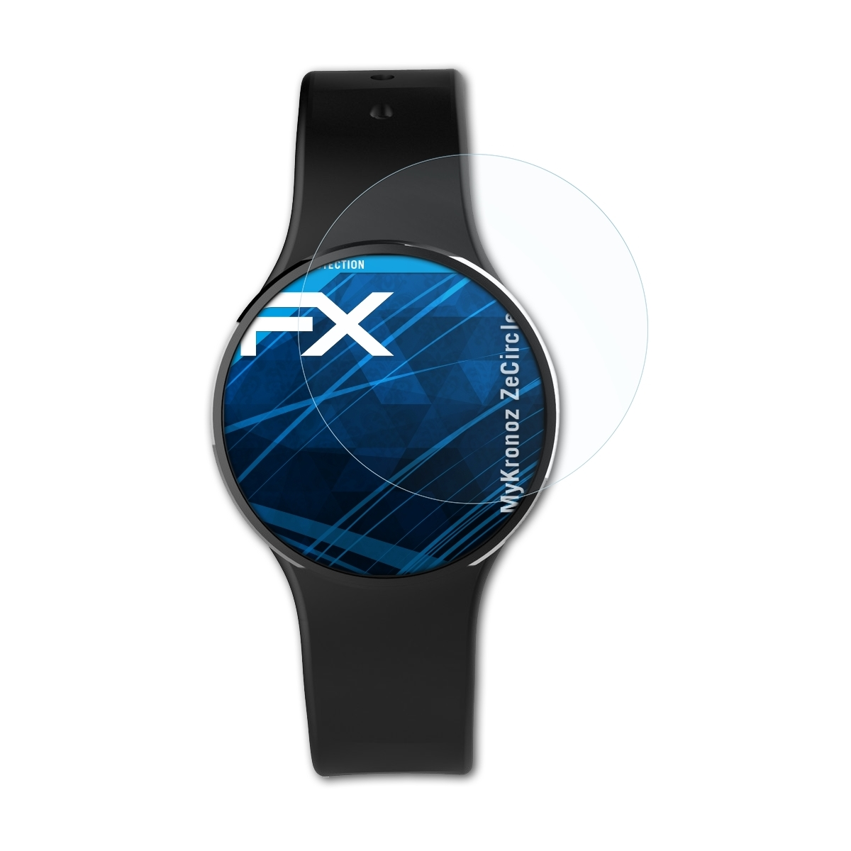 ATFOLIX 3x ZeCircle MyKronoz FX-Clear 2) Displayschutz(für