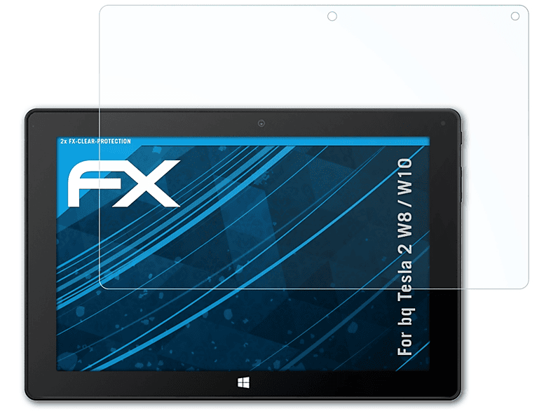/ ATFOLIX 2 FX-Clear W8 W10) Displayschutz(für 2x bq Tesla