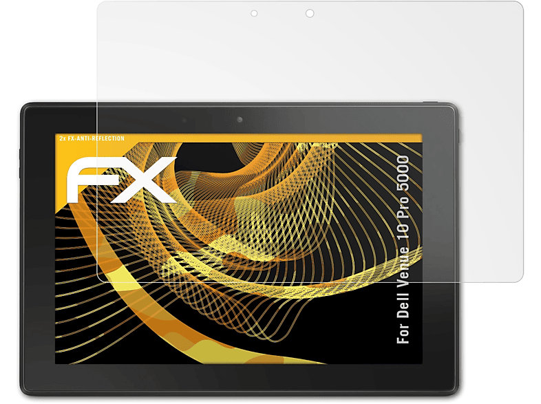 ATFOLIX 2x FX-Antireflex Displayschutz(für Dell 5000) Pro Venue 10