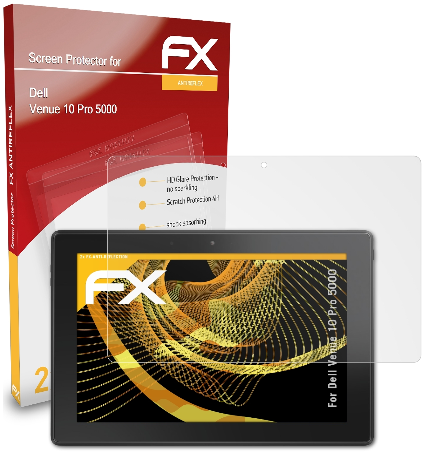FX-Antireflex Venue Displayschutz(für ATFOLIX 2x Dell 5000) Pro 10