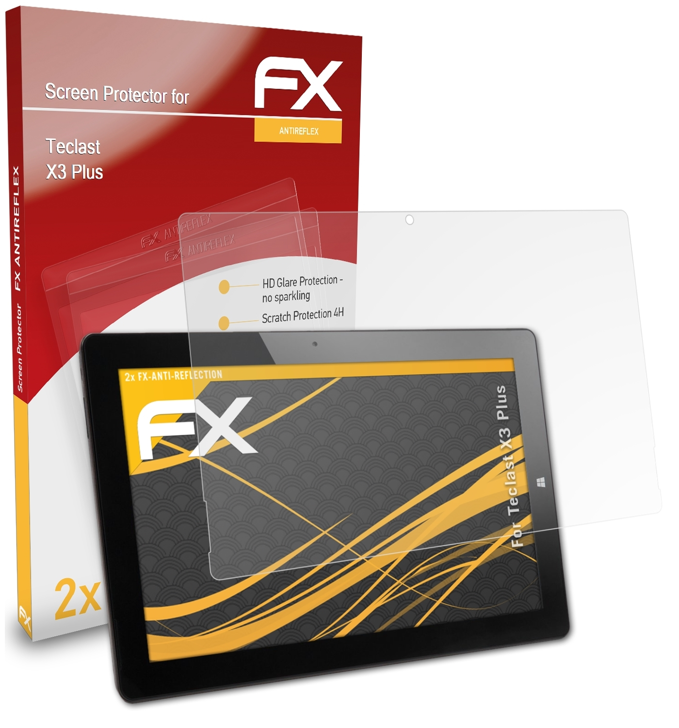 ATFOLIX 2x Teclast X3 Displayschutz(für FX-Antireflex Plus)