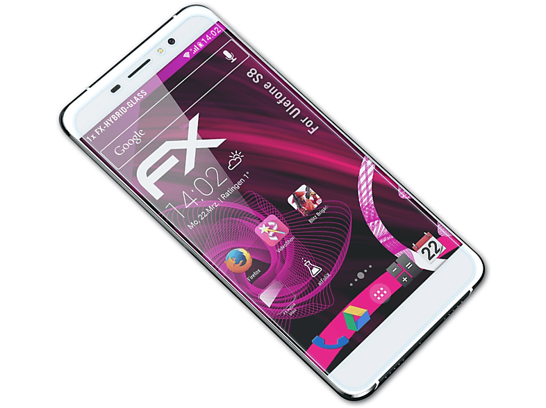 ATFOLIX FX-Hybrid-Glass Ulefone Schutzglas(für S8)