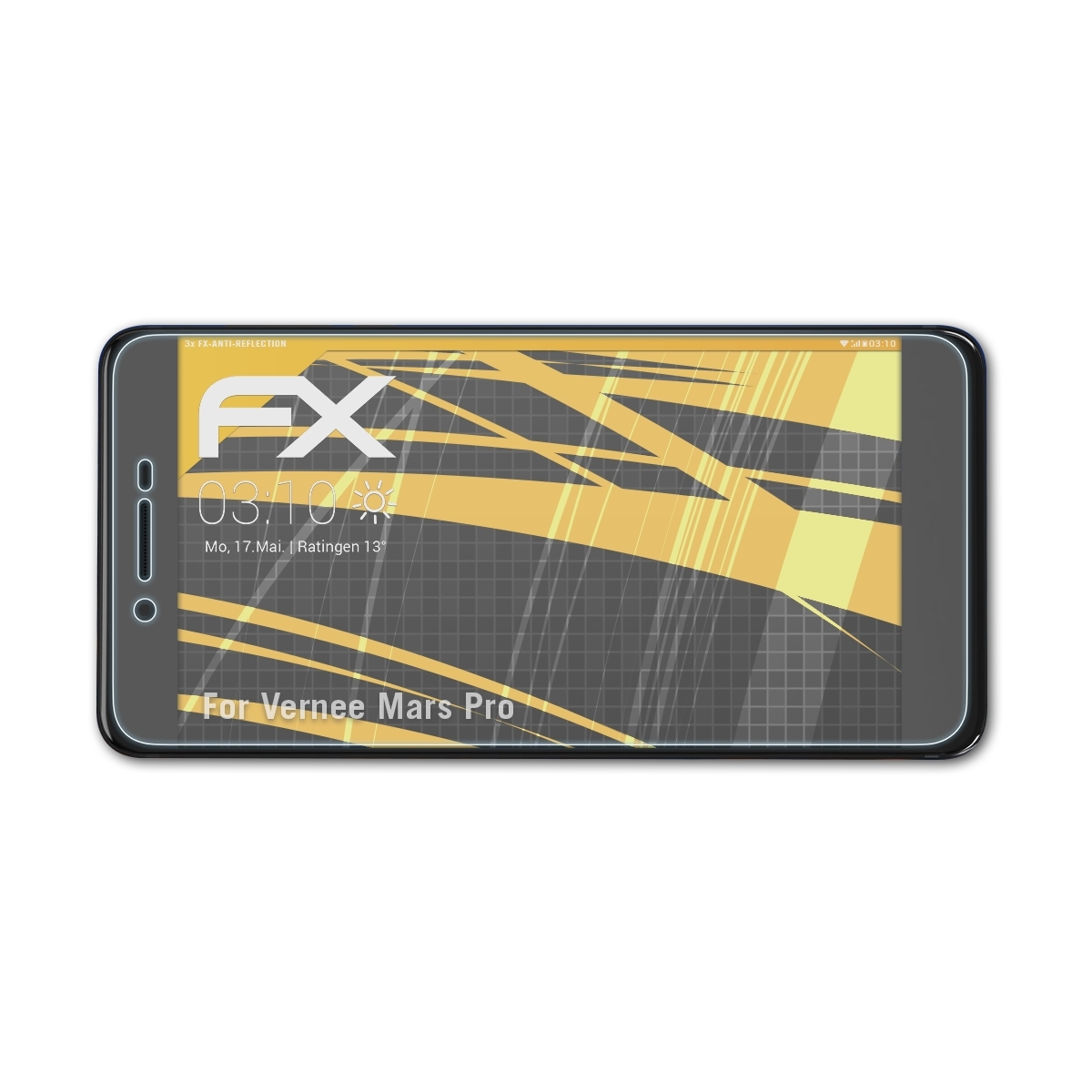 Vernee Mars Pro) FX-Antireflex 3x ATFOLIX Displayschutz(für