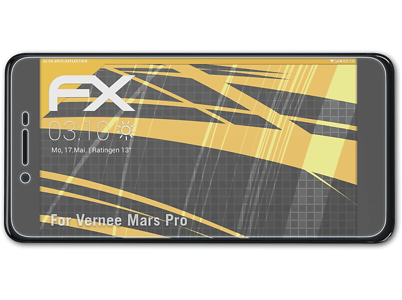 Vernee 3x Mars Displayschutz(für FX-Antireflex ATFOLIX Pro)