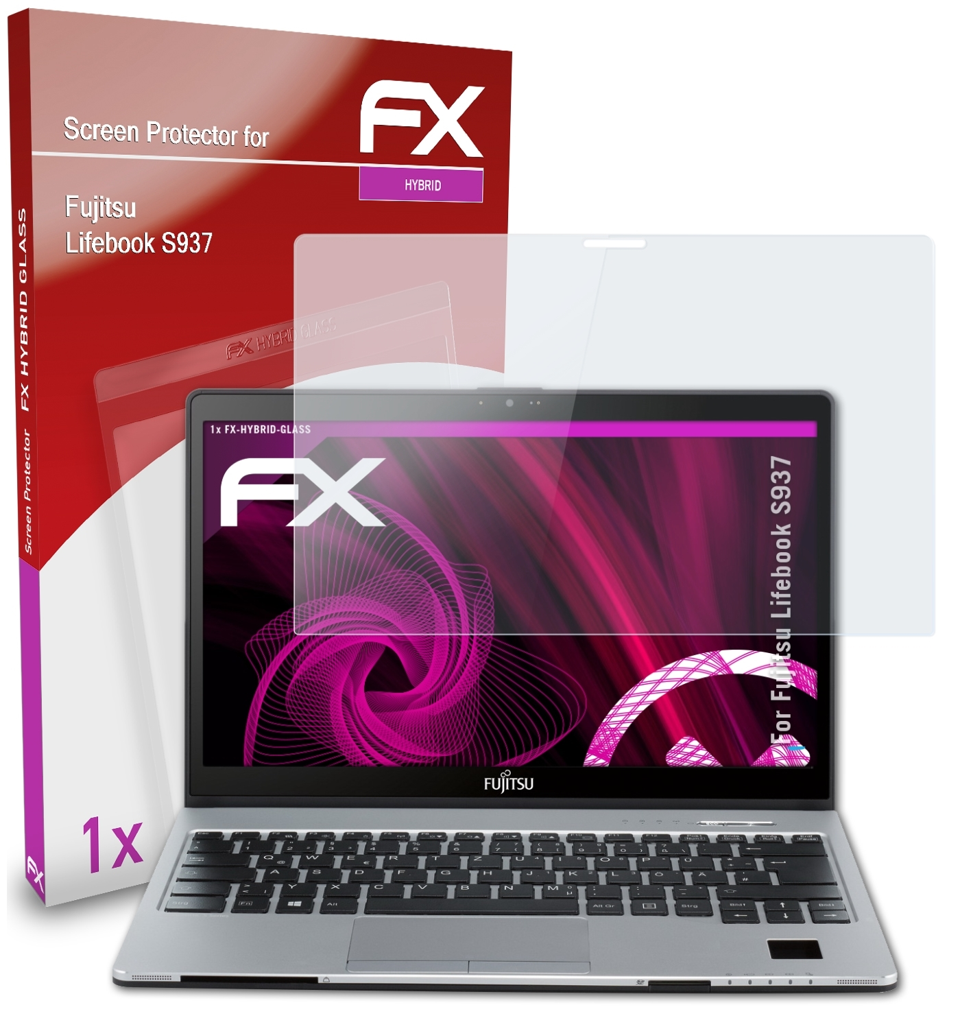 ATFOLIX Fujitsu Schutzglas(für S937) FX-Hybrid-Glass Lifebook