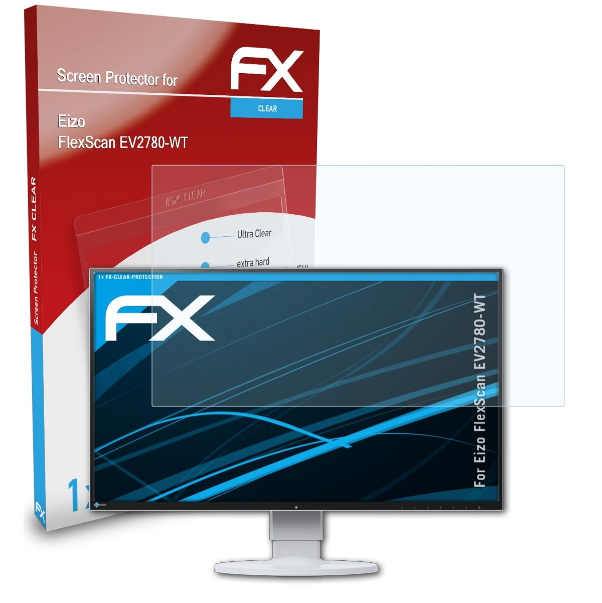 FlexScan EV2780-WT) ATFOLIX Displayschutz(für FX-Clear Eizo