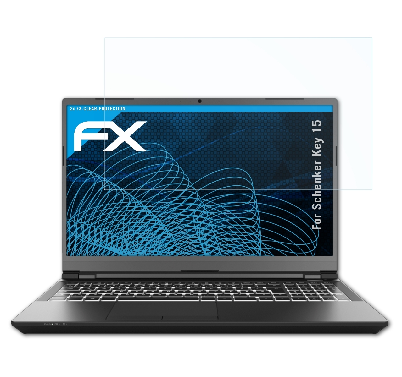 2x ATFOLIX Schenker Key 15) FX-Clear Displayschutz(für