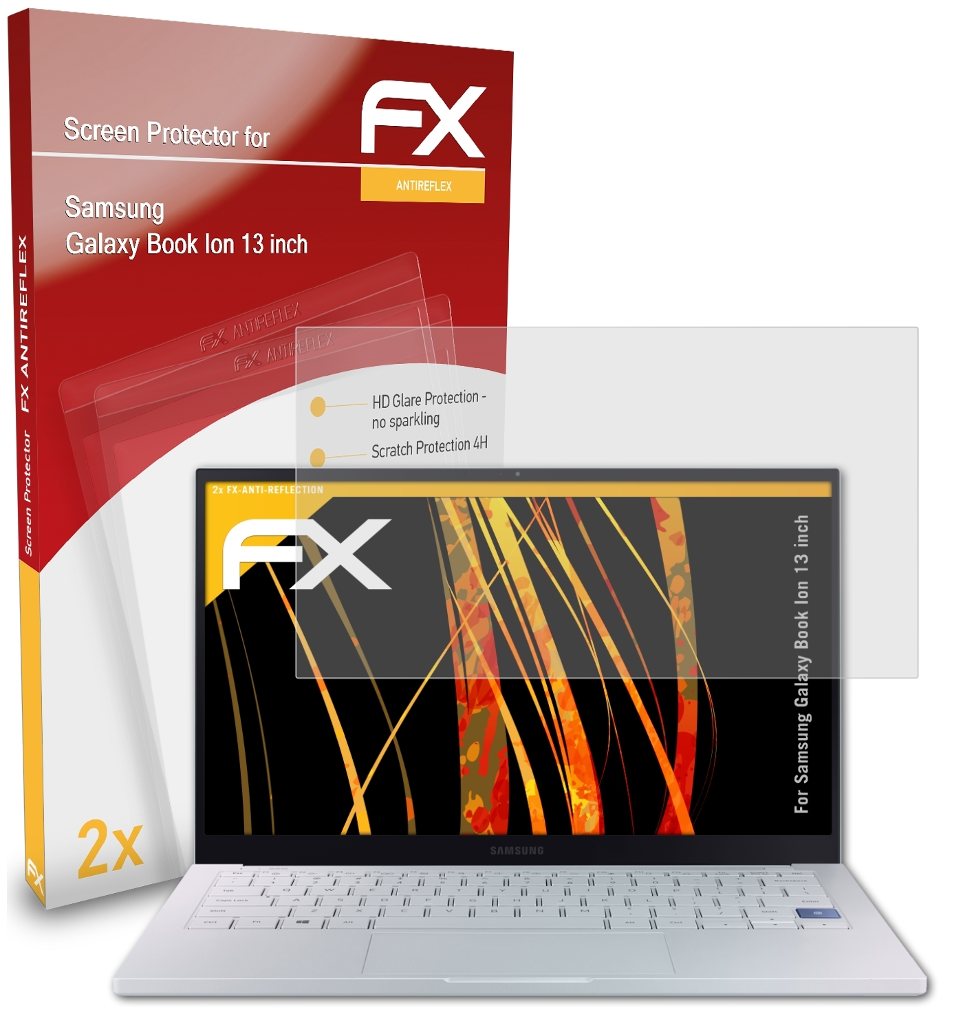 ATFOLIX 2x FX-Antireflex Samsung inch)) Displayschutz(für Book (13 Ion Galaxy