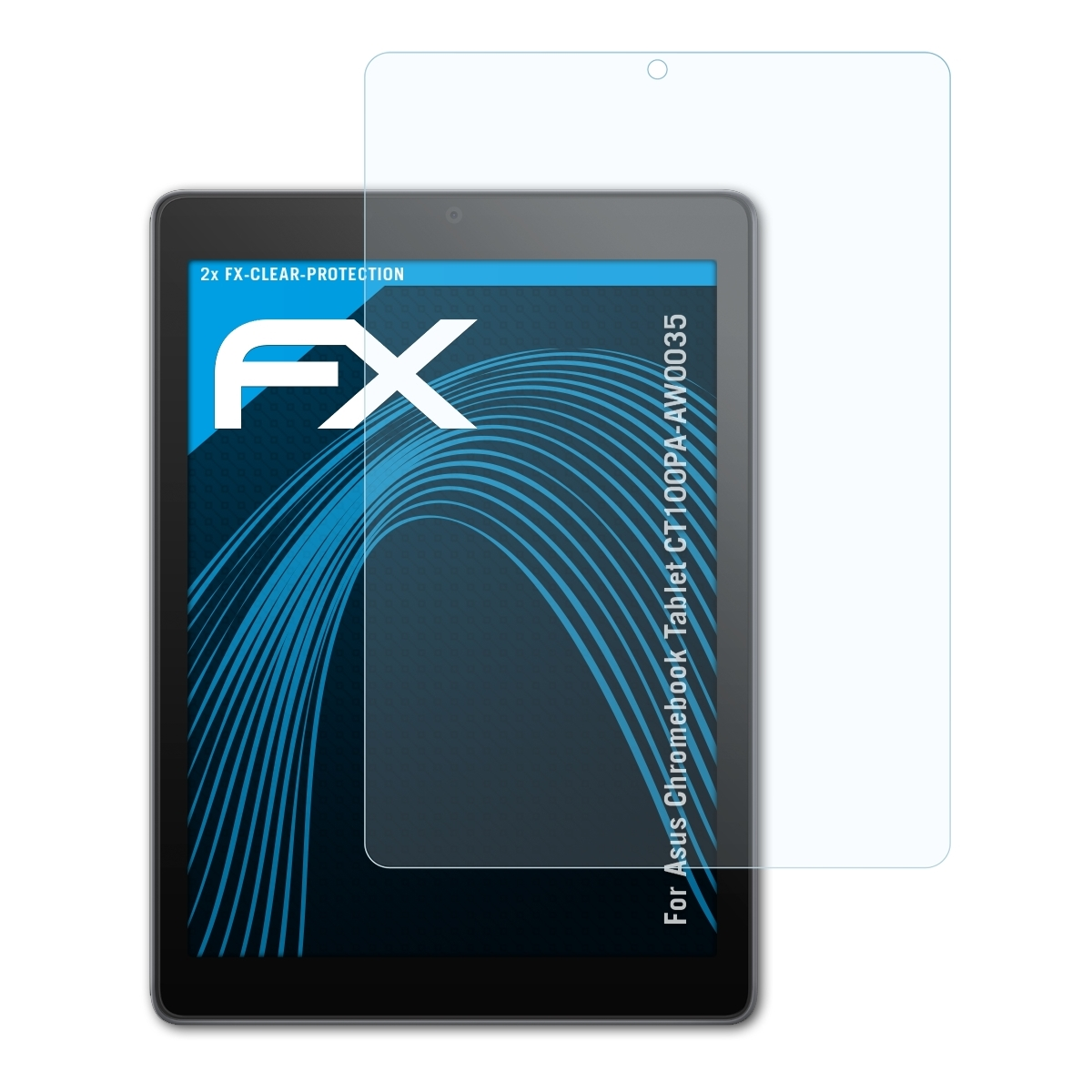 Tablet FX-Clear 2x ATFOLIX Asus (CT100PA-AW0035)) Chromebook Displayschutz(für