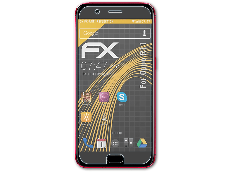 ATFOLIX R11) Displayschutz(für 3x FX-Antireflex Oppo