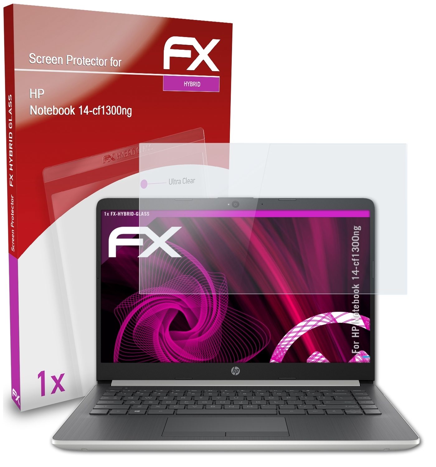 FX-Hybrid-Glass 14-cf1300ng) Notebook Schutzglas(für ATFOLIX HP