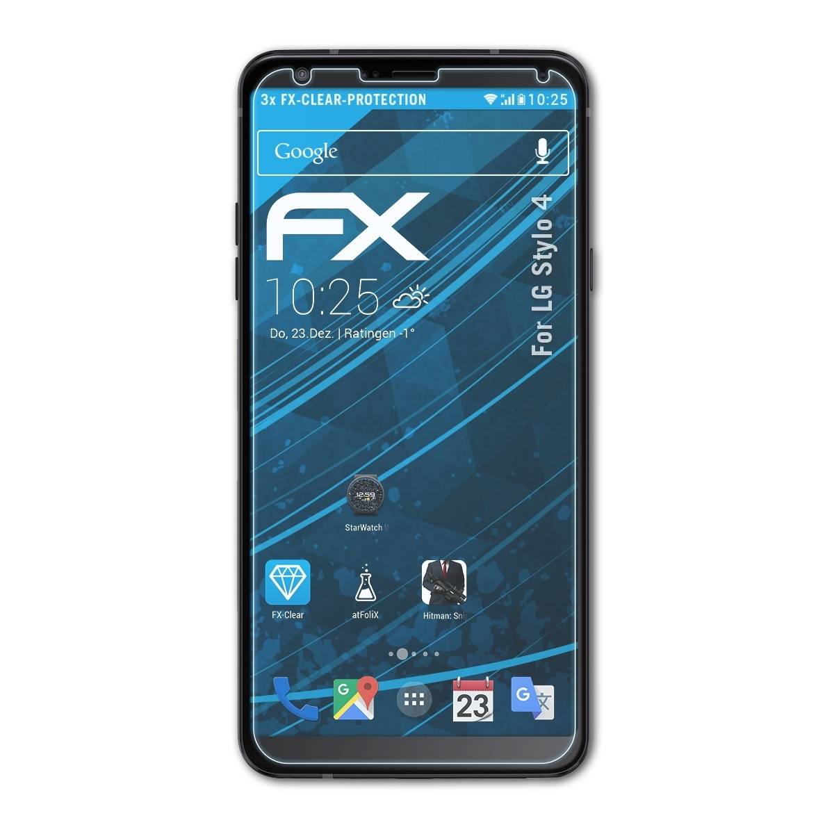 ATFOLIX FX-Clear Stylo Displayschutz(für LG 3x 4)