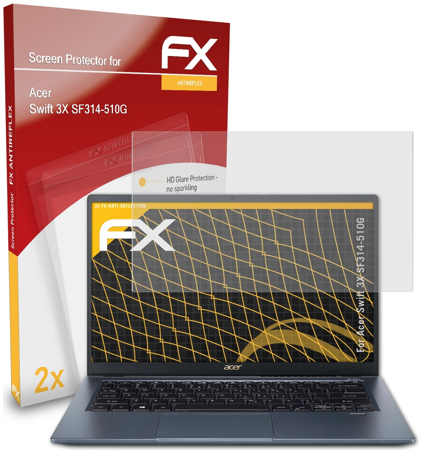 Acer (SF314-510G)) 3X Swift ATFOLIX FX-Antireflex 2x Displayschutz(für