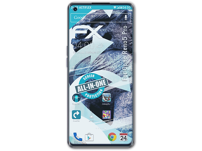 ATFOLIX 3x FX-ActiFleX Displayschutz(für Oppo Reno5 Pro)