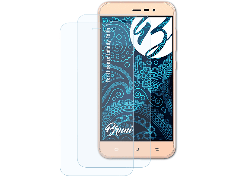 BRUNI 2x Basics-Clear Schutzfolie(für Hisense Infinity Faith 1) | Displayschutzfolien & Gläser
