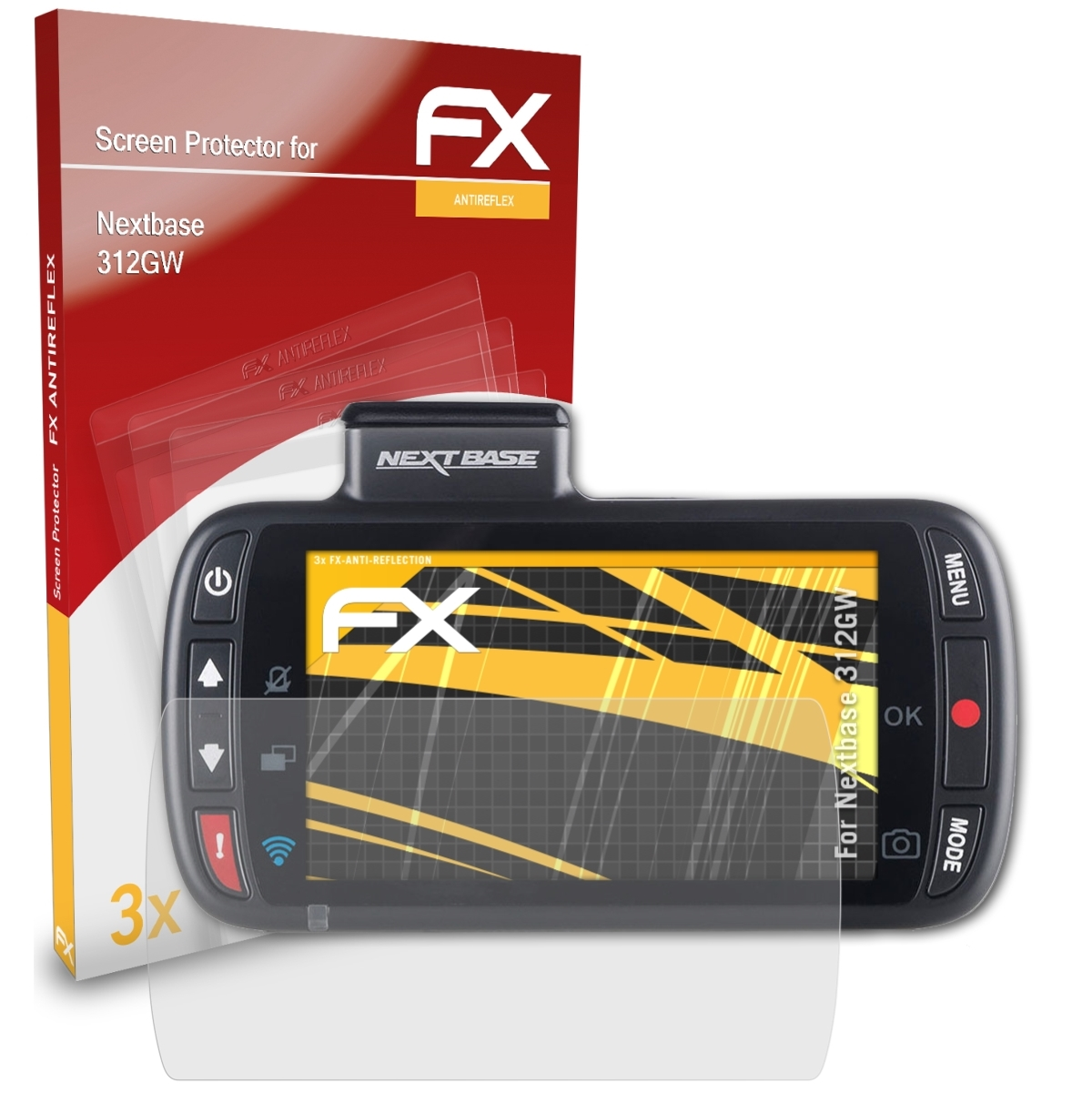 FX-Antireflex Displayschutz(für 3x 312GW) ATFOLIX Nextbase