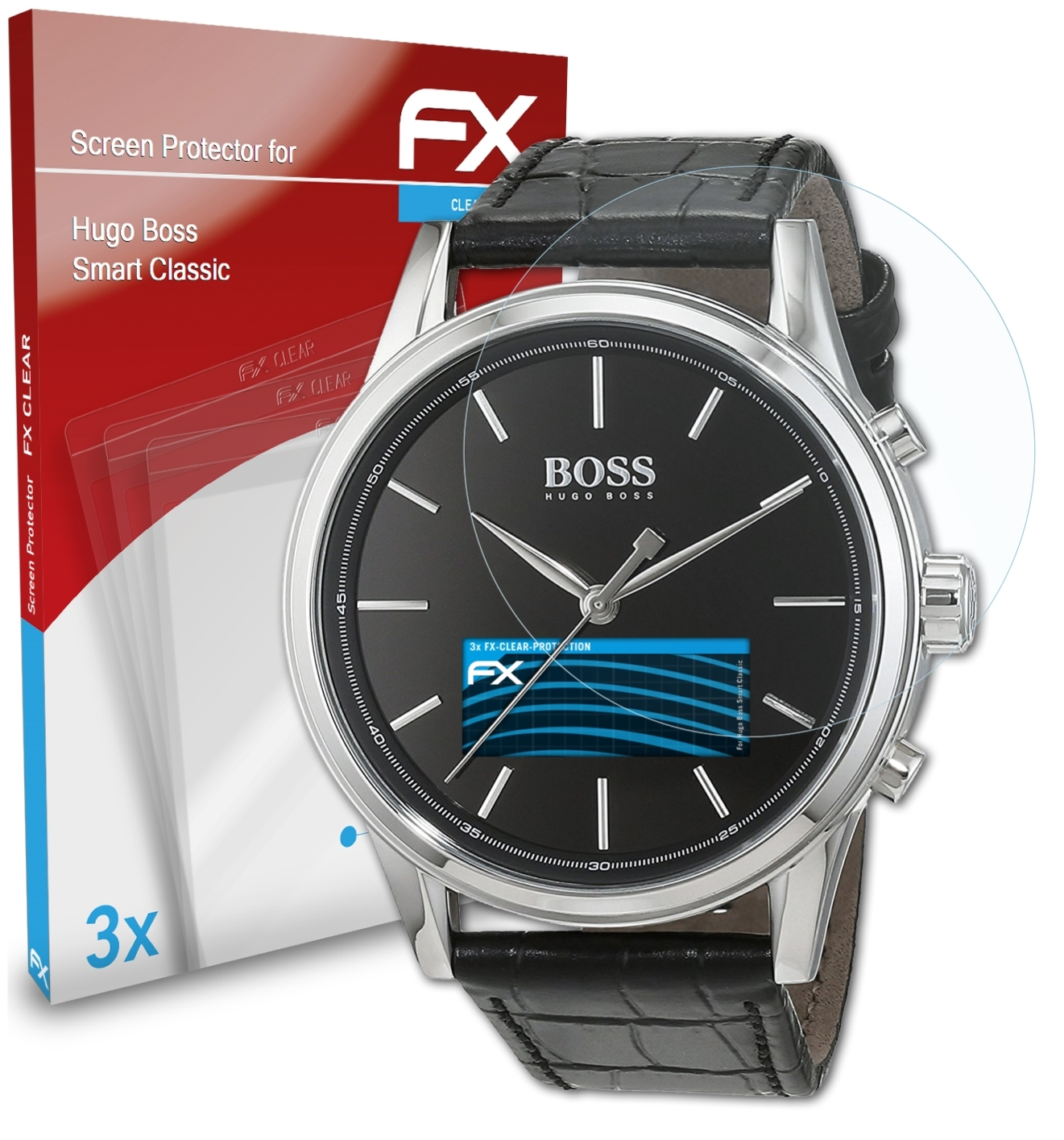 Classic) FX-Clear Smart Boss Hugo ATFOLIX 3x Displayschutz(für