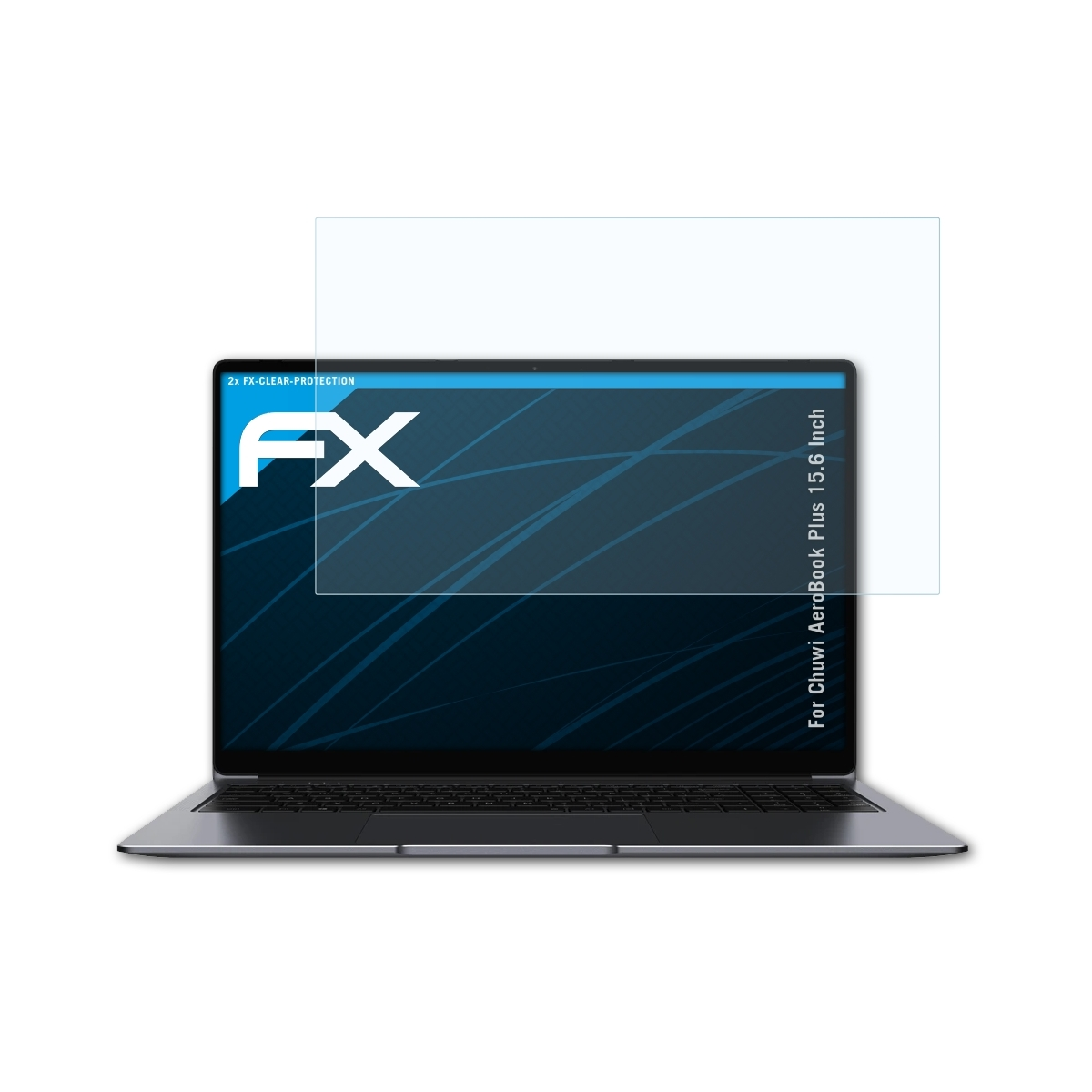 ATFOLIX 2x FX-Clear Displayschutz(für Chuwi Inch)) (15.6 Plus AeroBook