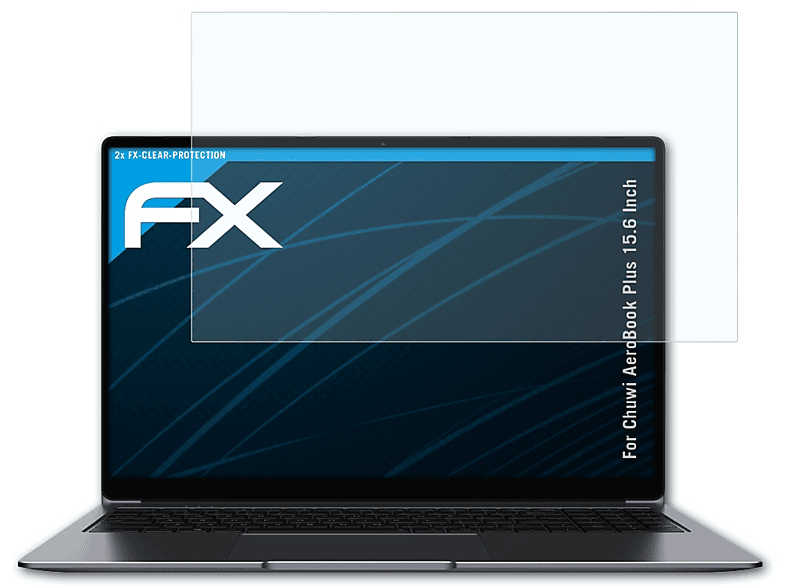 ATFOLIX 2x FX-Clear Displayschutz(für Chuwi AeroBook Plus (15.6 Inch))