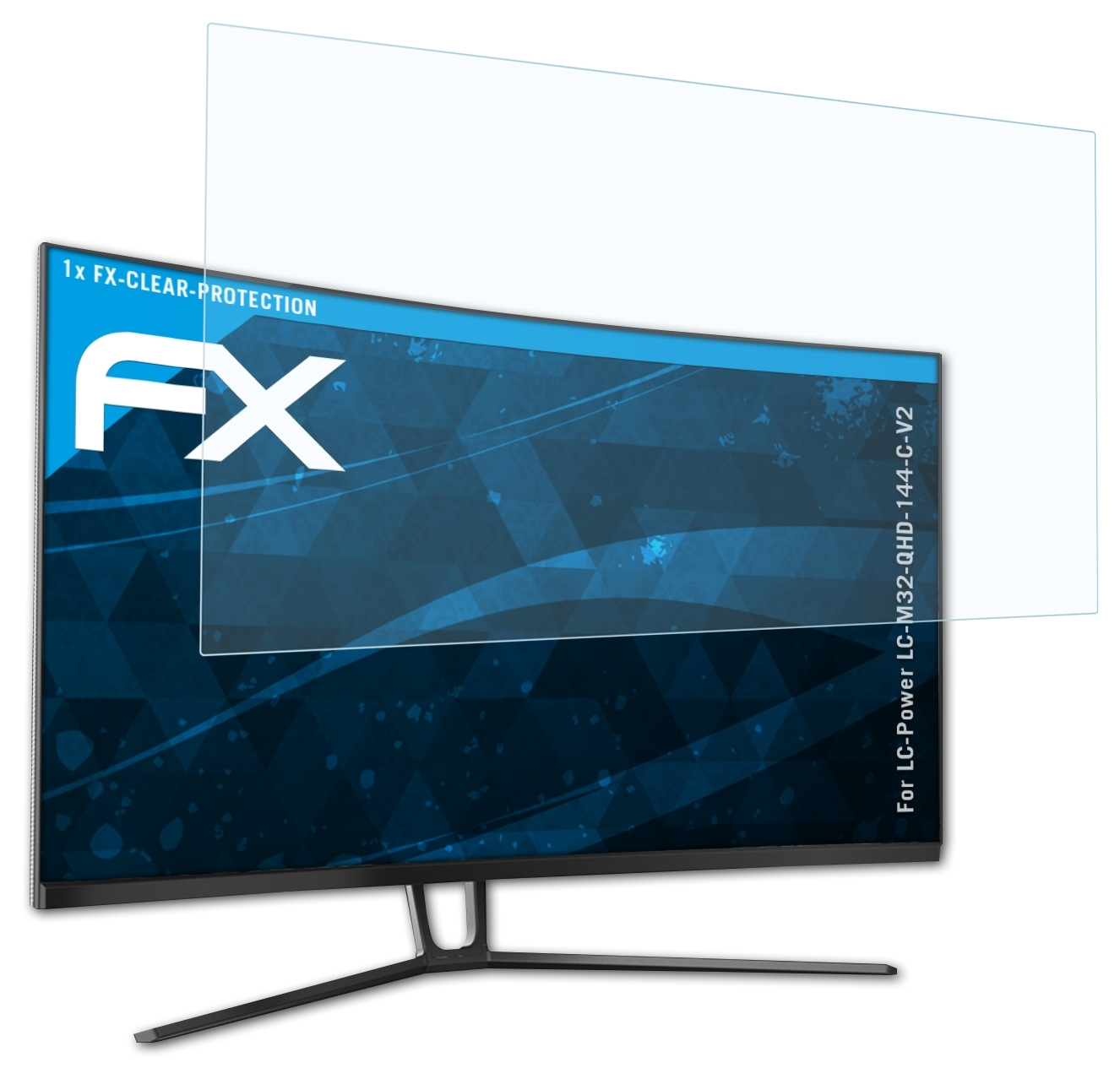 ATFOLIX FX-Clear Displayschutz(für LC-Power LC-M32-QHD-144-C-V2)