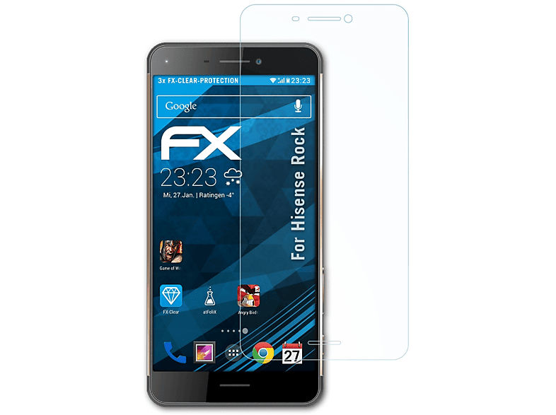 FX-Clear Displayschutz(für ATFOLIX Rock) Hisense 3x
