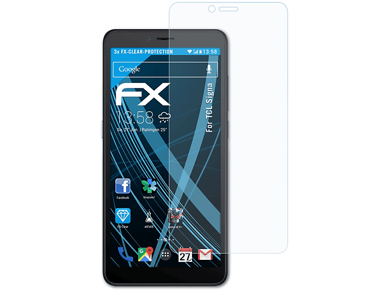 Signa) ATFOLIX 3x Displayschutz(für TCL FX-Clear