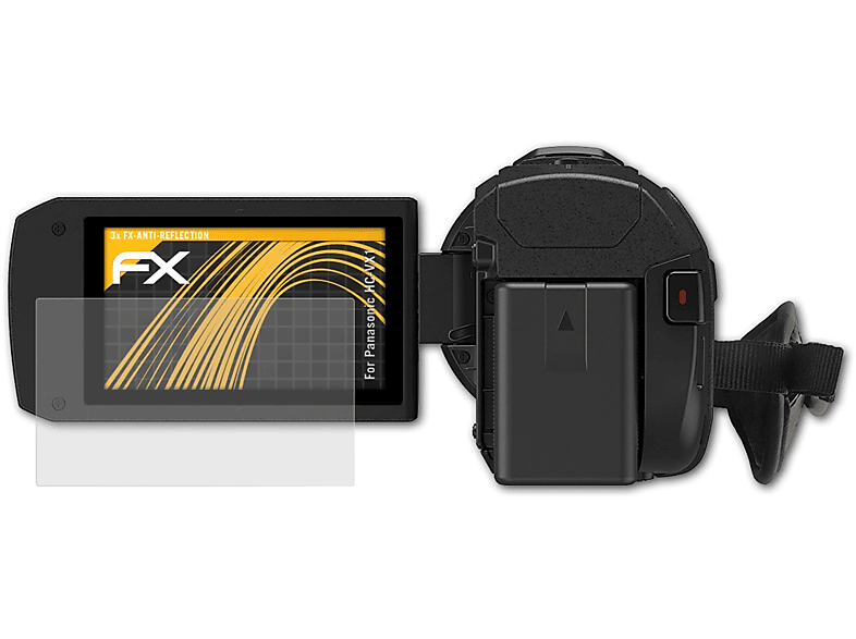 Displayschutz(für 3x ATFOLIX FX-Antireflex Panasonic HC-VX1)