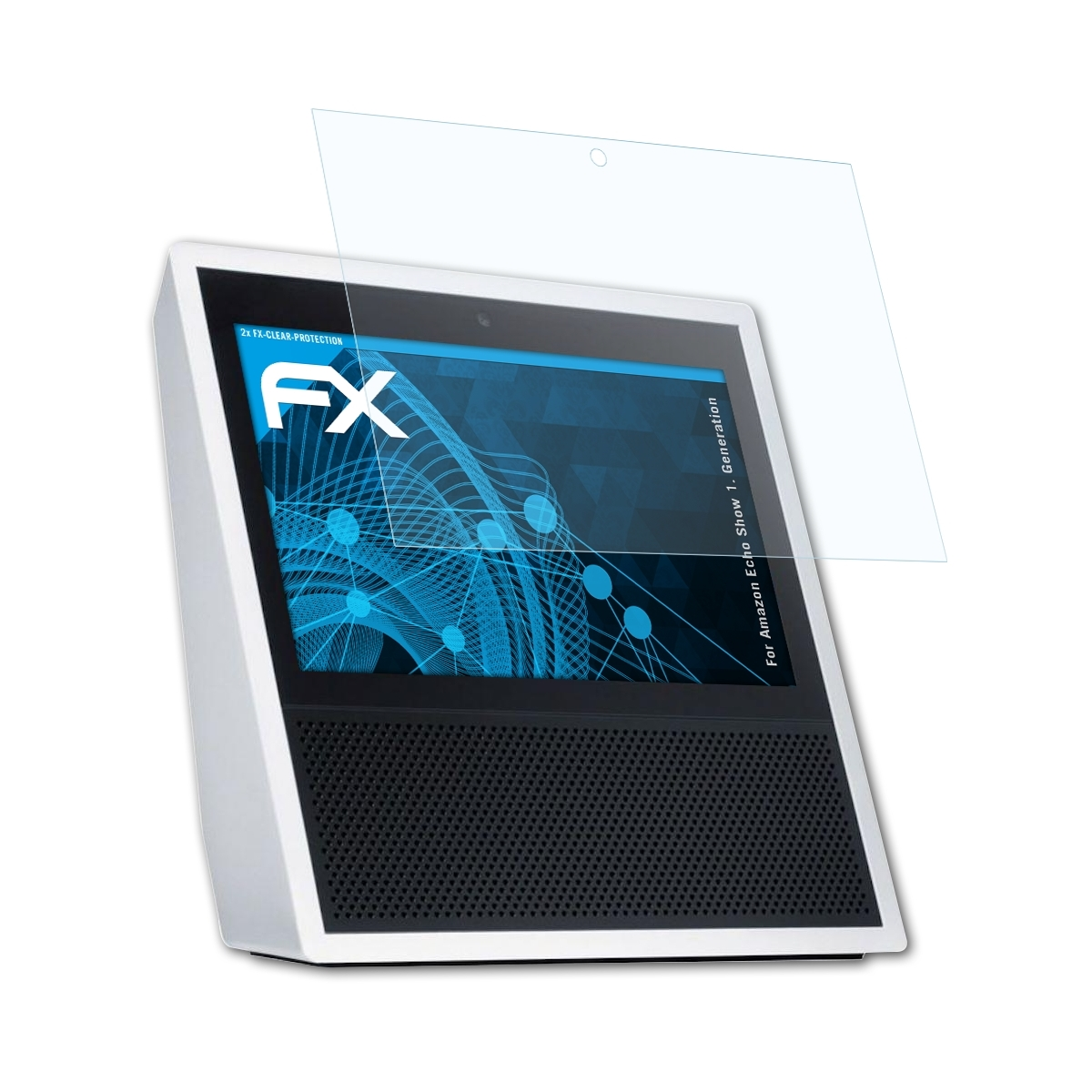 Show Displayschutz(für ATFOLIX (1. Echo Generation)) FX-Clear Amazon 2x