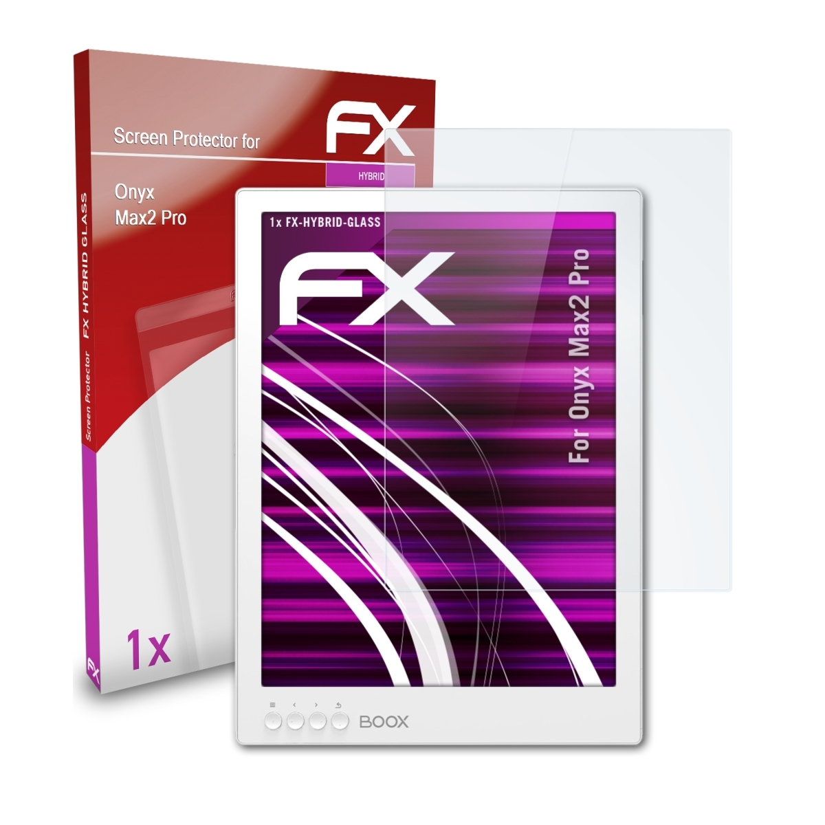 FX-Hybrid-Glass Pro) Schutzglas(für Onyx Max2 ATFOLIX