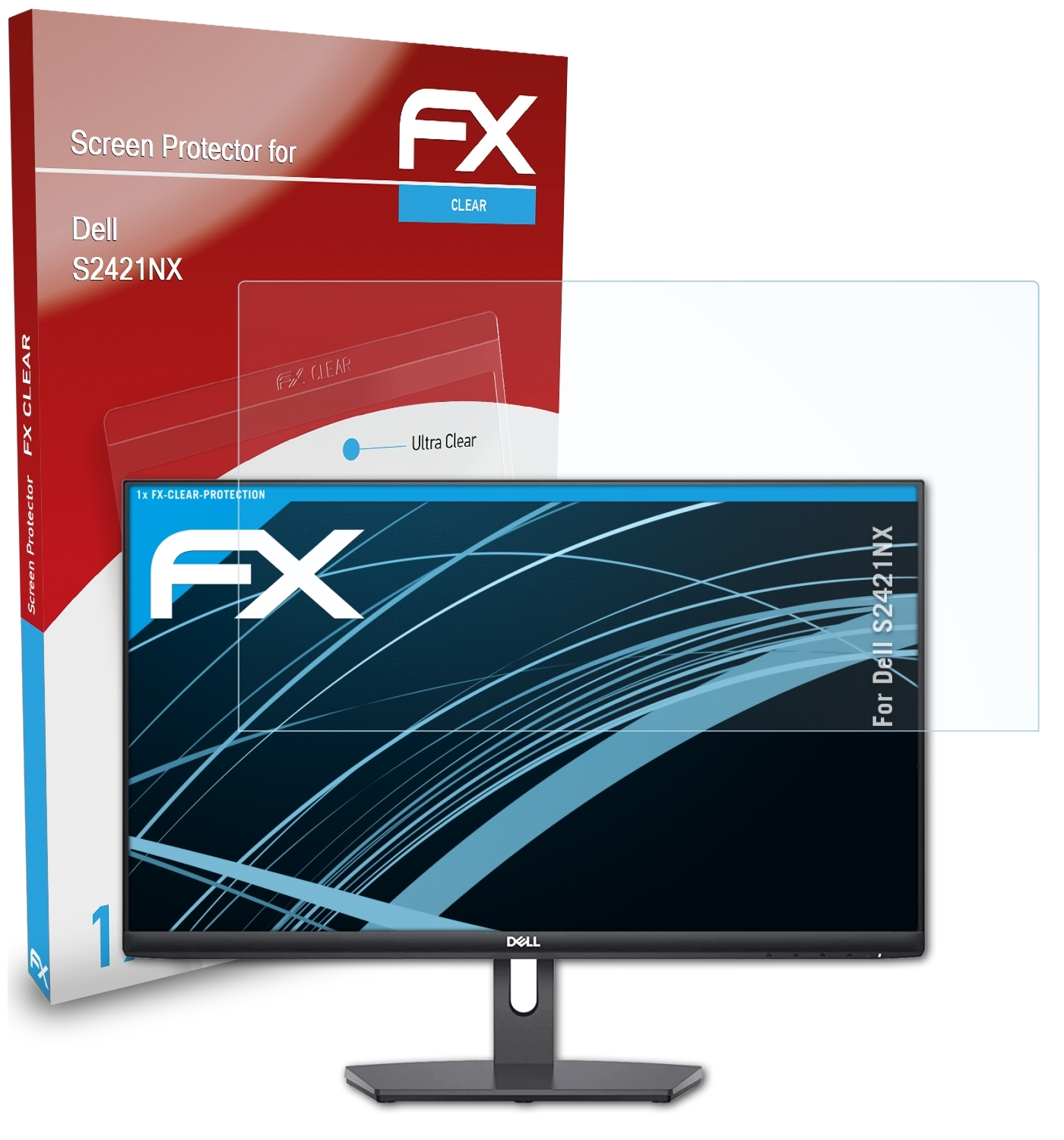 ATFOLIX Displayschutz(für Dell S2421NX) FX-Clear