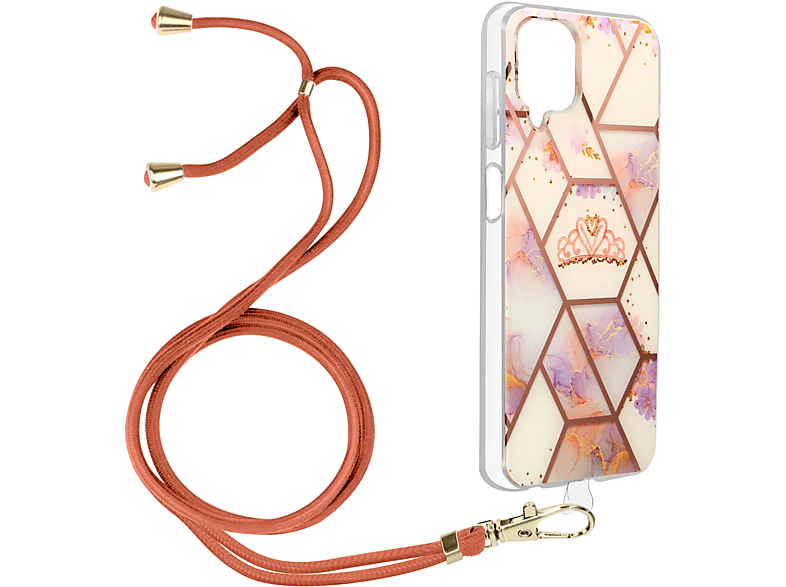 AVIZAR Marnek Series, Backcover, Samsung, Galaxy A12, Rosegold