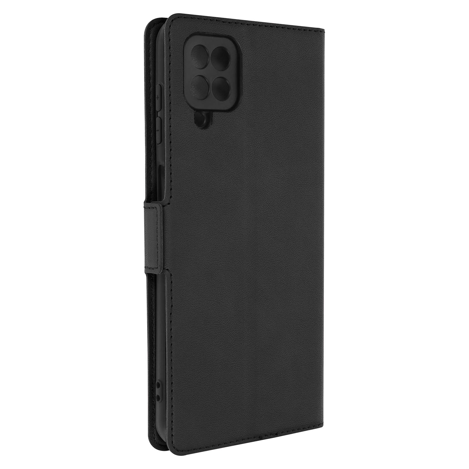 Bookcover, Schwarz AVIZAR Series, Volt A12, Samsung, Galaxy