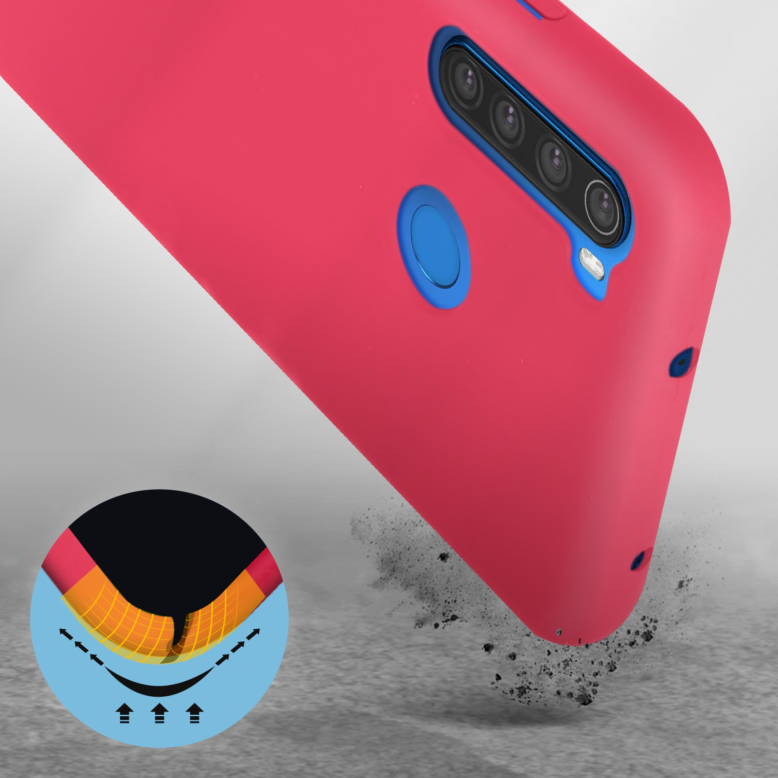 Redmi Rosa Series, Fast Backcover, 8, AVIZAR Note Xiaomi,