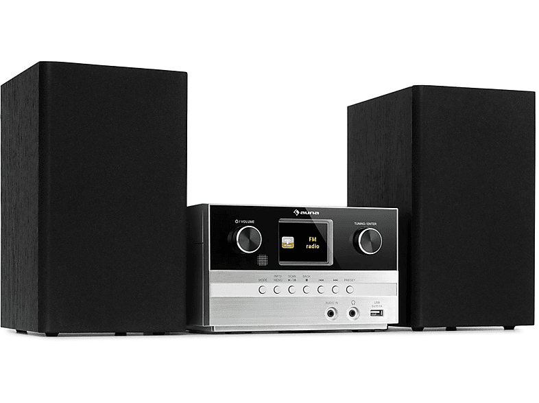 AUNA Connect System S MicroStereoanlage (Silber) MediaMarkt