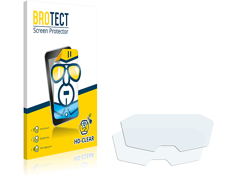 BROTECT 2x klare Schutzfolie(für Yamaha Tracer 2016-2020) 700