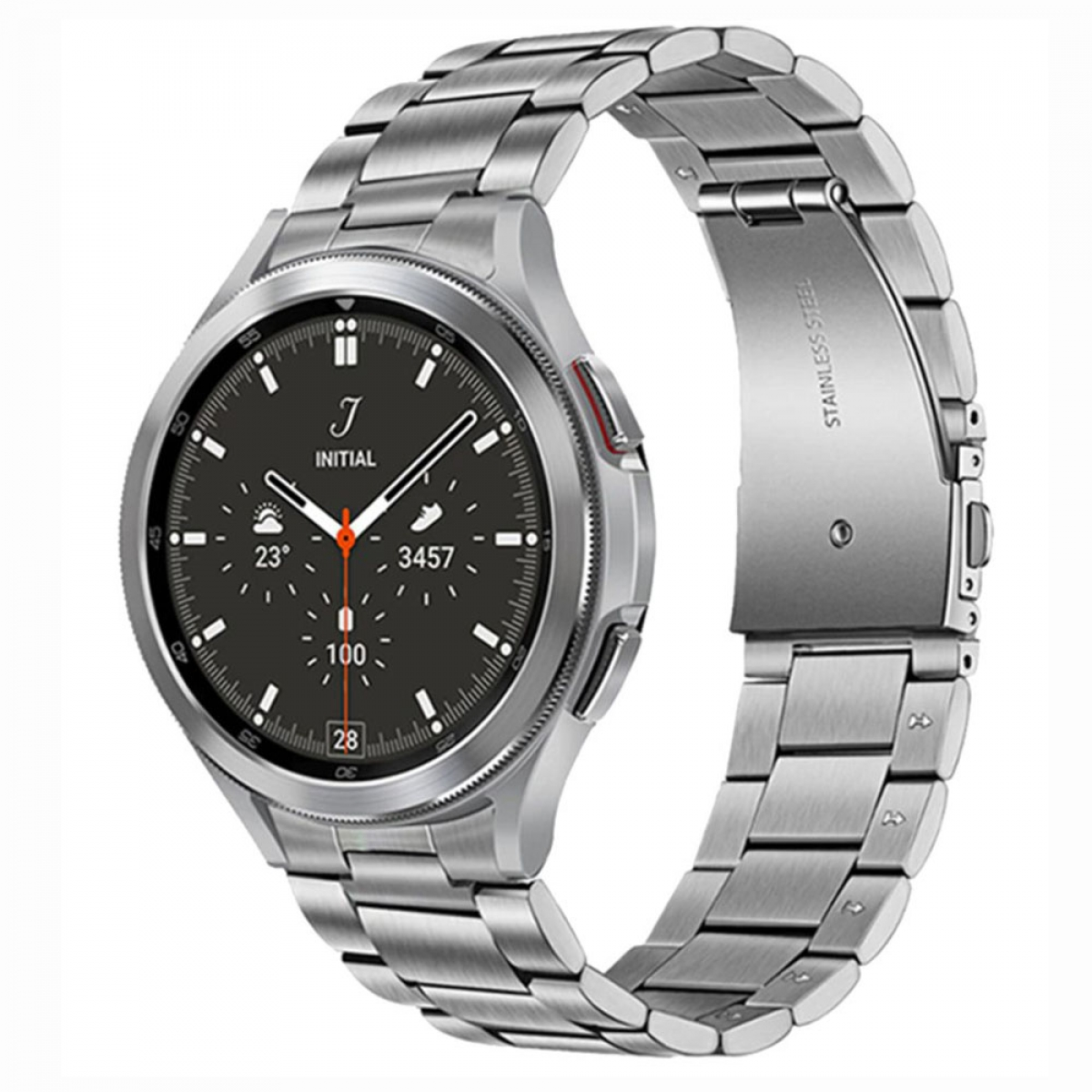 CASEONLINE No-Gap, Silber Watch Samsung, (44mm), 4 Smartband, Galaxy