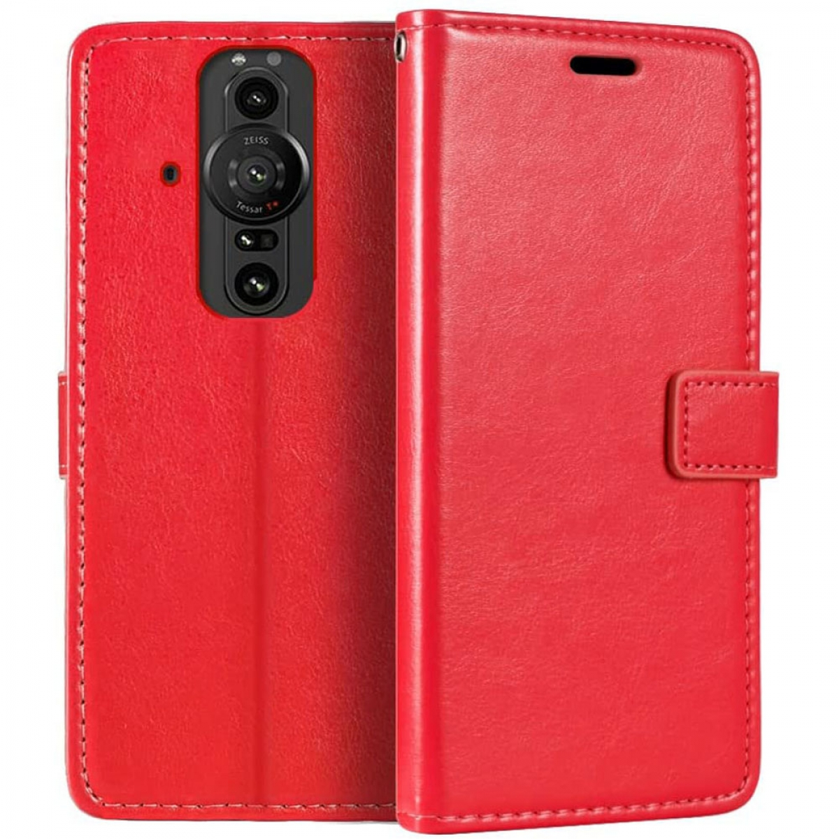 CASEONLINE Klappbare Bookcover, Rot, Sony, Xperia Multicolor - Pro-I