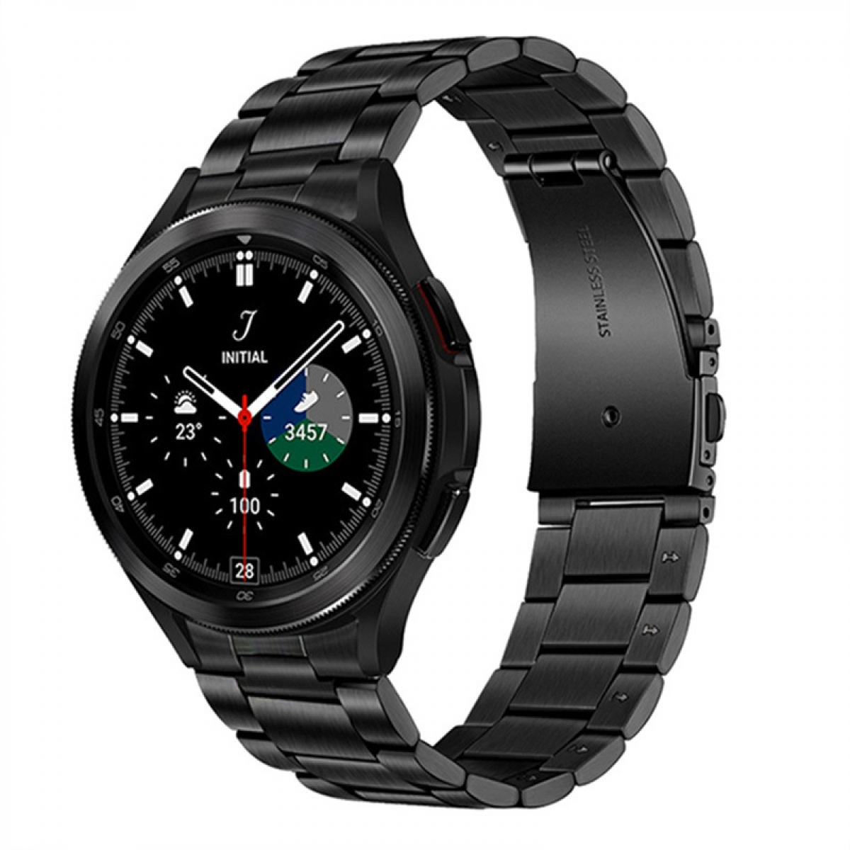 CASEONLINE No-Gap, Samsung, Smartband, Schwarz Galaxy Watch 4 (44mm)