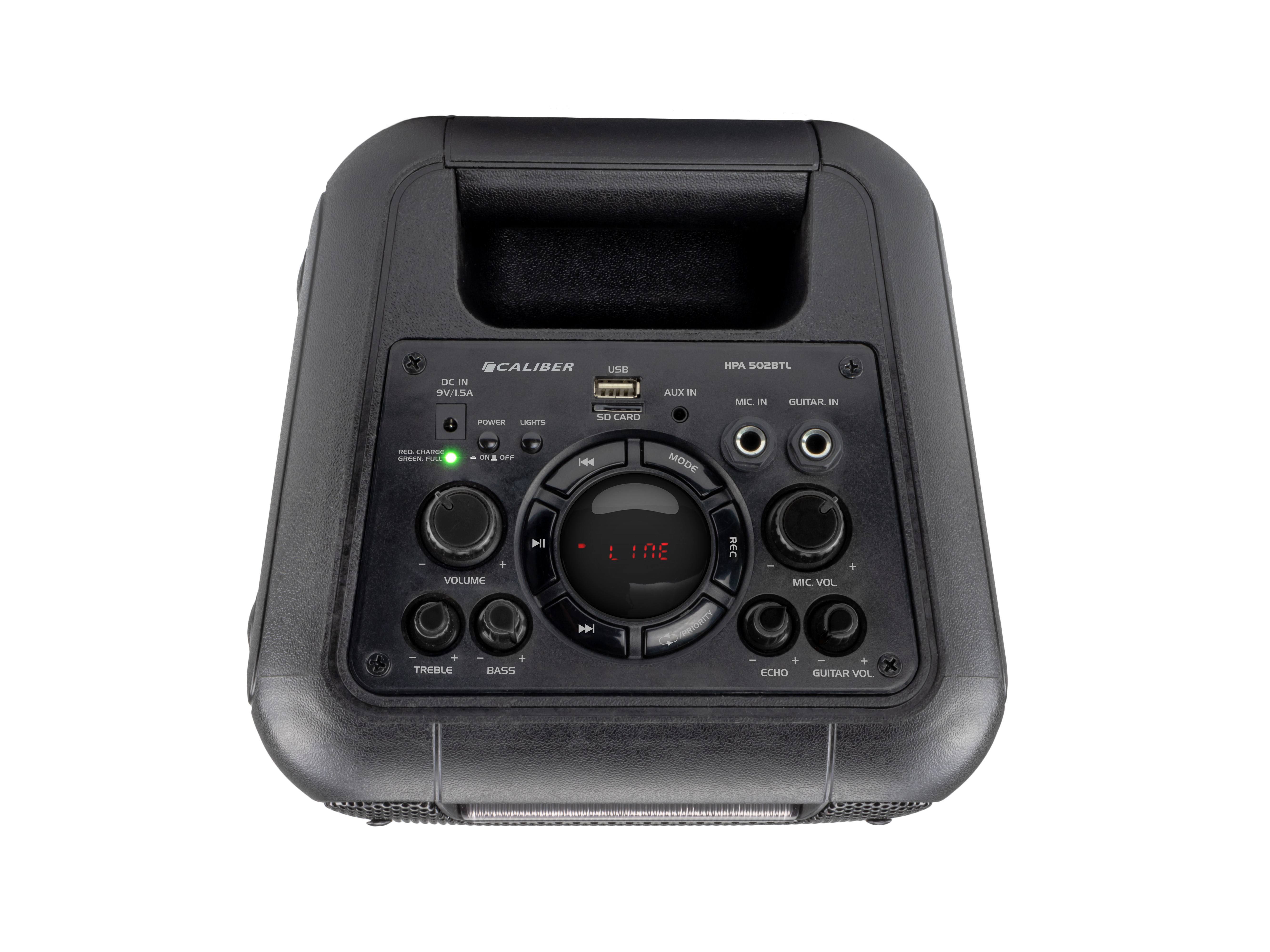 CALIBER HPA502BTL Bluetooth -Lautsprecher, Schwarz Karaoke