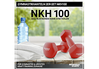 MIWEBA SPORTS  Neoprenkurzhantel 2er Set NKH100 Kurzhantel, Rot