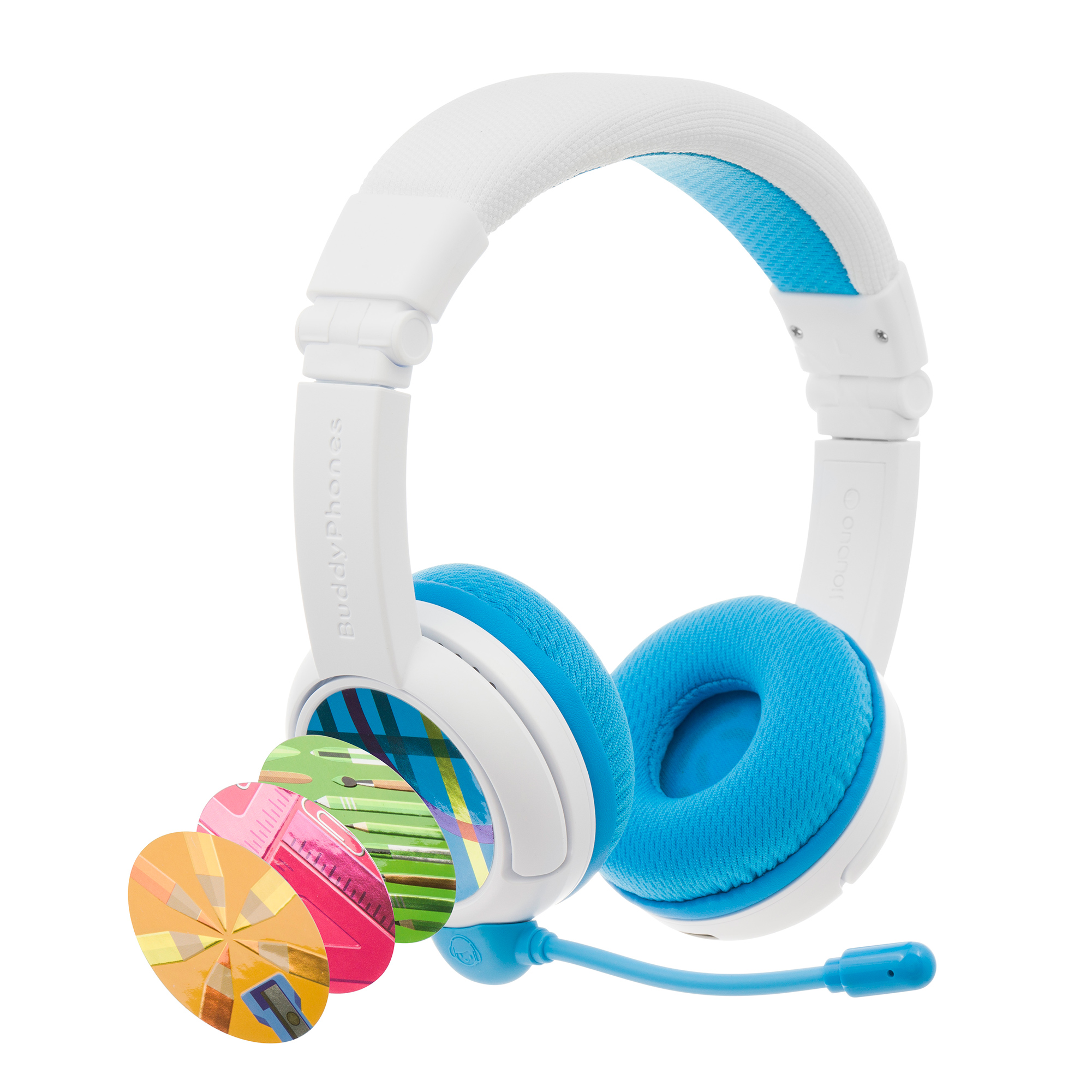 Bluetooth On-ear Wireless, Blau School+ Kinder BUDDYPHONES Kopfhörer