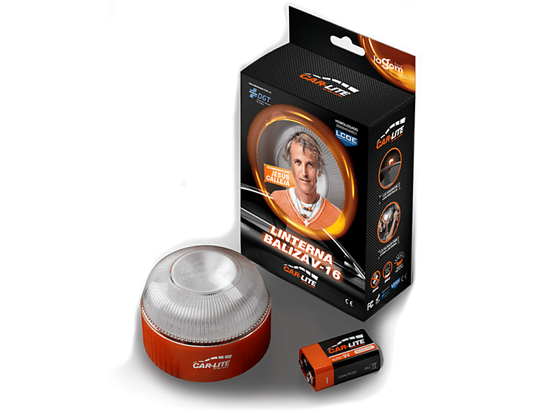 Luz De Emergencia Car Lite V16 Homologada Para Preseñalizacion De Peligro En Vehiculos SMARTEK