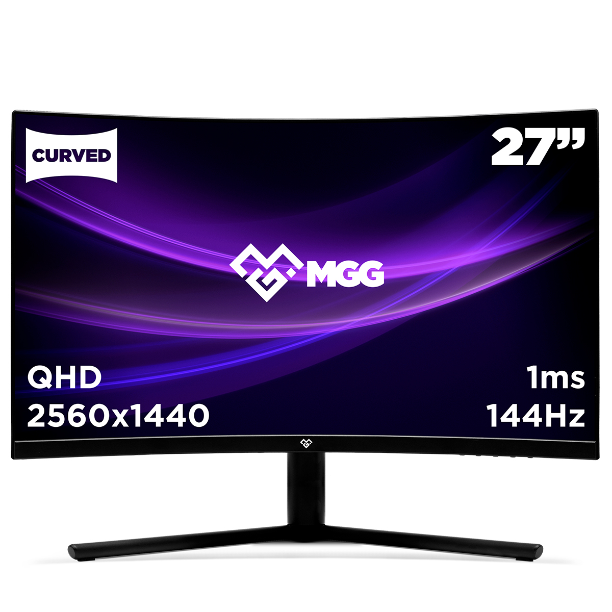 Md27pro2 Monitor Curvo de 27 144 hz 1ms 2560 x 1440p 3 hdmi display port negro millenium con 169 ajustable en altura color md27pro 2 144hz 2x