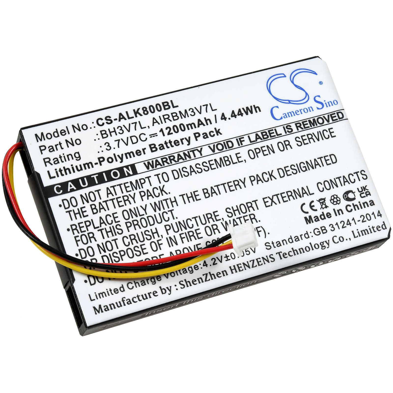 POWERY Akku für 3.7 AIRBM3V7L Li-Polymer 1200mAh Typ Volt, Akku, Autec