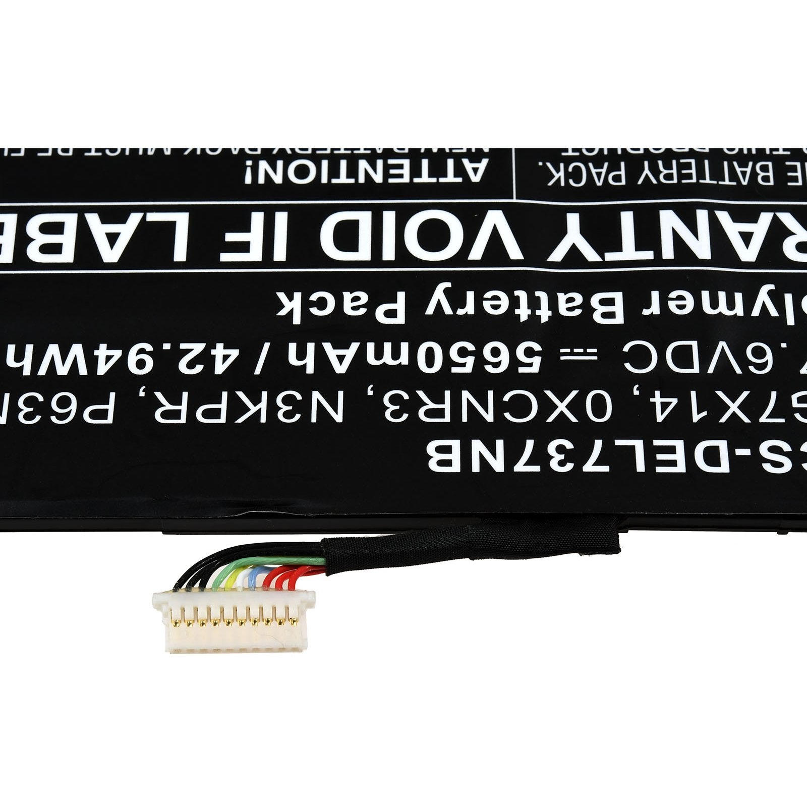 POWERY Akku für Typ Dell G7X14 Li-Polymer Akku, 7.6 Volt, 5650mAh