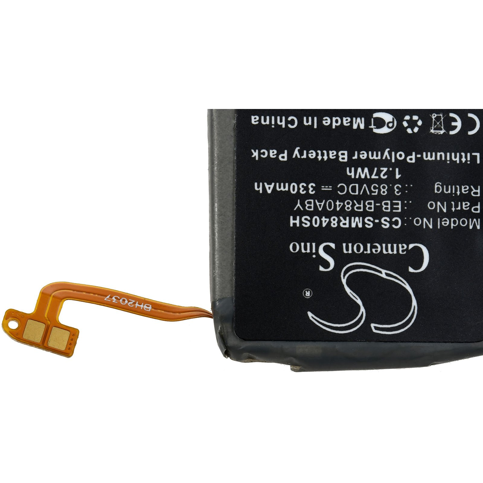 SM-R840 für 330mAh Volt, Akku POWERY 3.85 Li-Polymer Akku, Samsung
